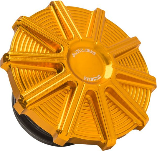 Arlen Ness Vented Gas Cap 10G Gold Aluminum For HD FXLRS 1923 91-24 701-004