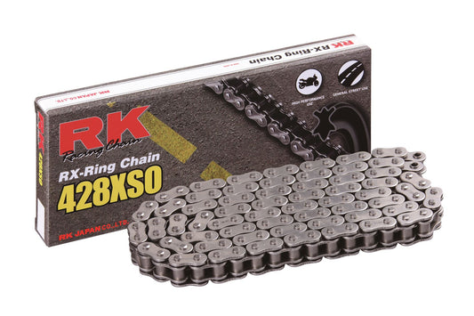 RK Motorcycle Drive Chain 428 XSO 114L XRING Natural 428XSO114CL