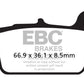 EBC R Series Heavy Duty Sindered Brake Pads For Beta RR 50 2003-2025 FA367/2R