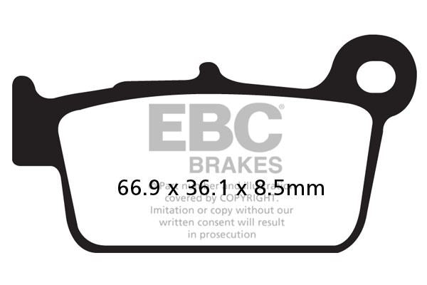EBC R Series Heavy Duty Sindered Brake Pads For Beta RR 50 2003-2025 FA367/2R