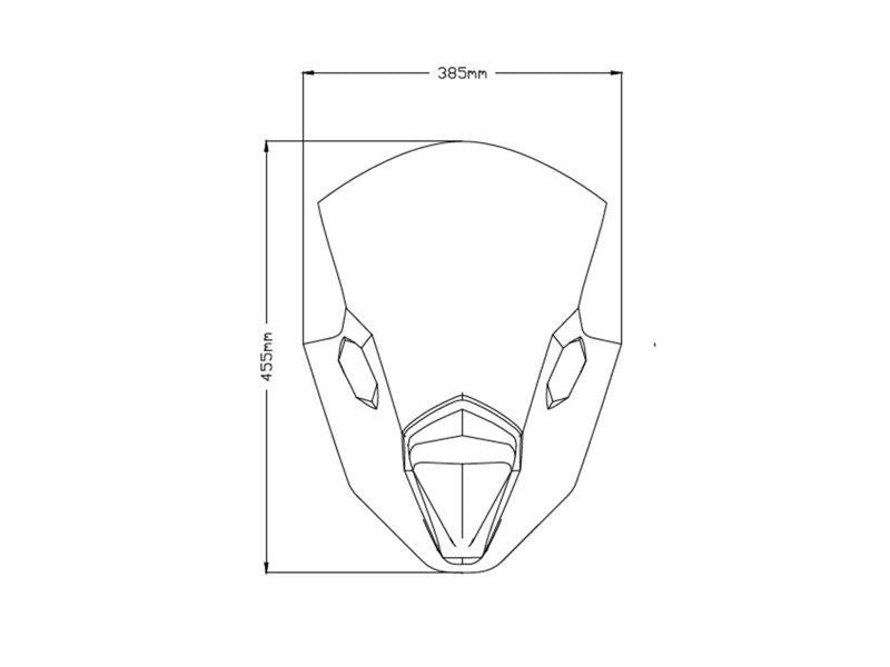 PUIG R-Racer Screen Clear for Kawasaki Ninja 650 20-25 3880W