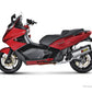 Akrapovic Slip-On Line Muffler Scooter SS/CF For Aprilia SRV 850 Gilera GP 800 08-16 S-A8SO2-HWSS