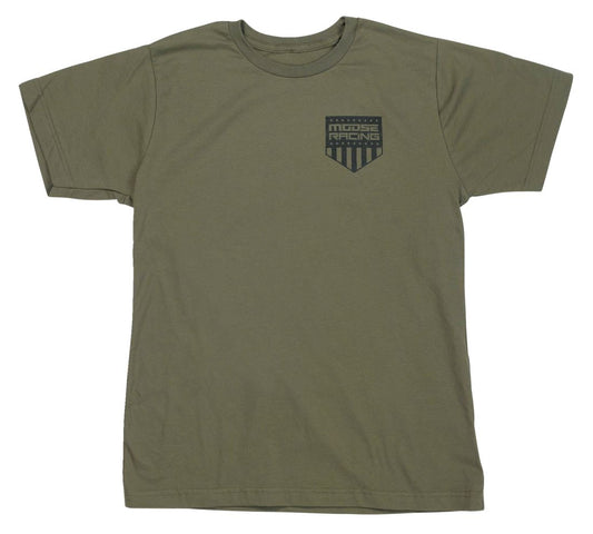 Moose Racing T-Shirt Youth Salute Olive
