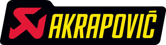 Akrapovic General Replacement Sticker Black Red Yellow H 35MM W 120MM P-HST6AL