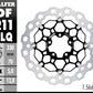 GALFER Brake Rotor Full-Floating Two Piece (Floating) DF211FLQ