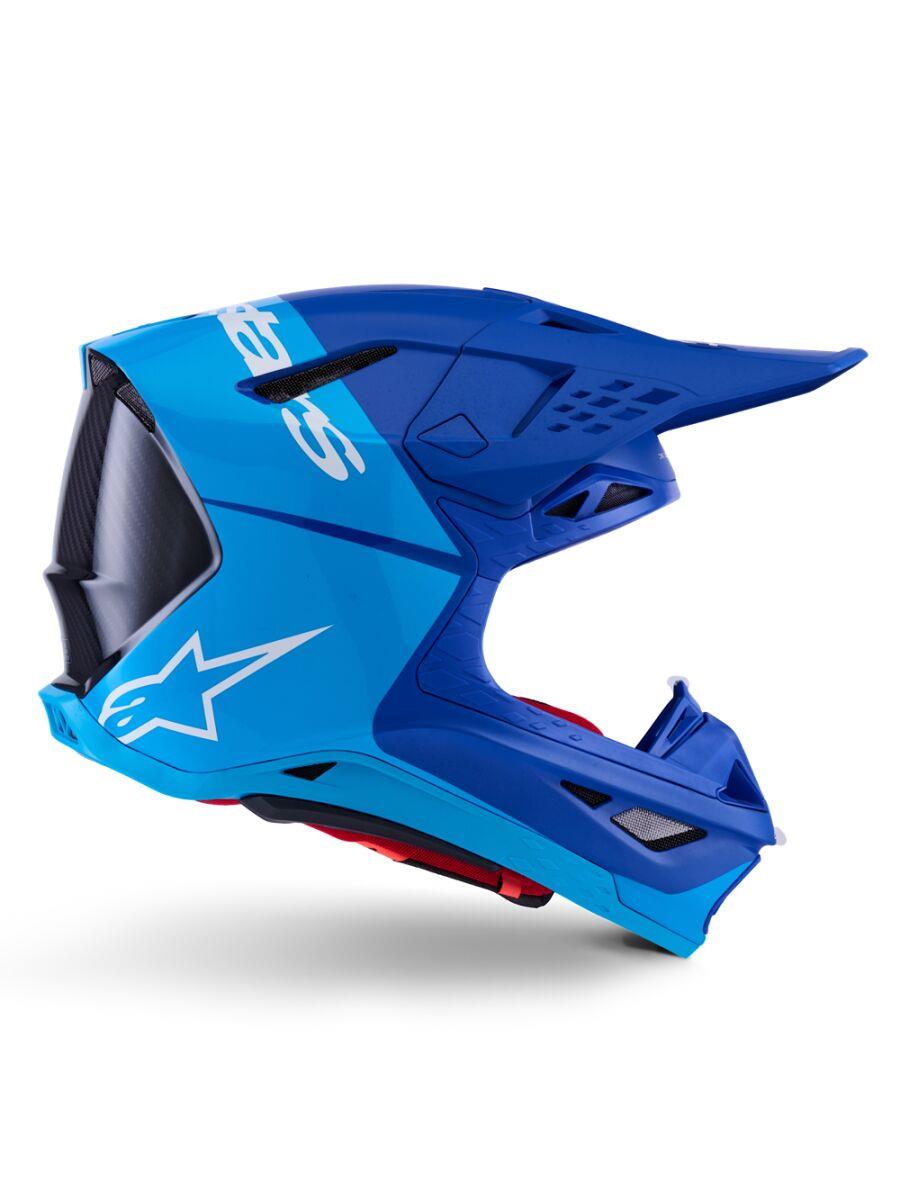 ALPINESTARS Supertech M10 Flood MIPS® Helmet BLUE/BLK-CARB 2025 Model