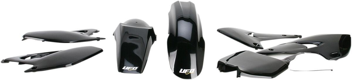 UFO COMPLETE BODY KIT KAWASAKI KX125/250 BLACK KAKIT201E-001