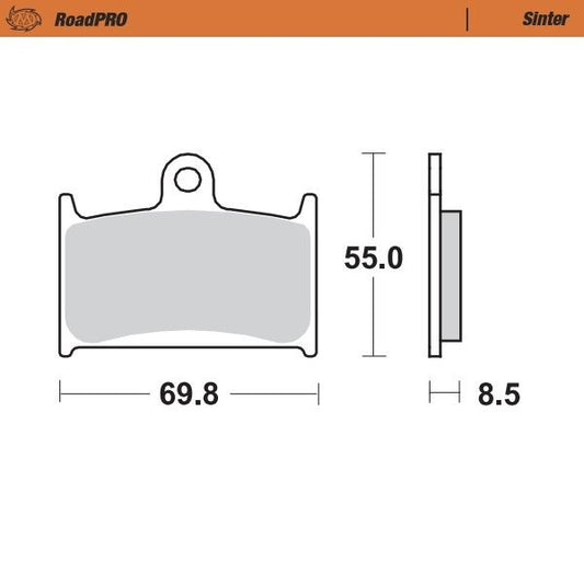 Moto-Master Sinder Brake Pad Front For Triumph Thunderbird 1600 1989-2018 402401