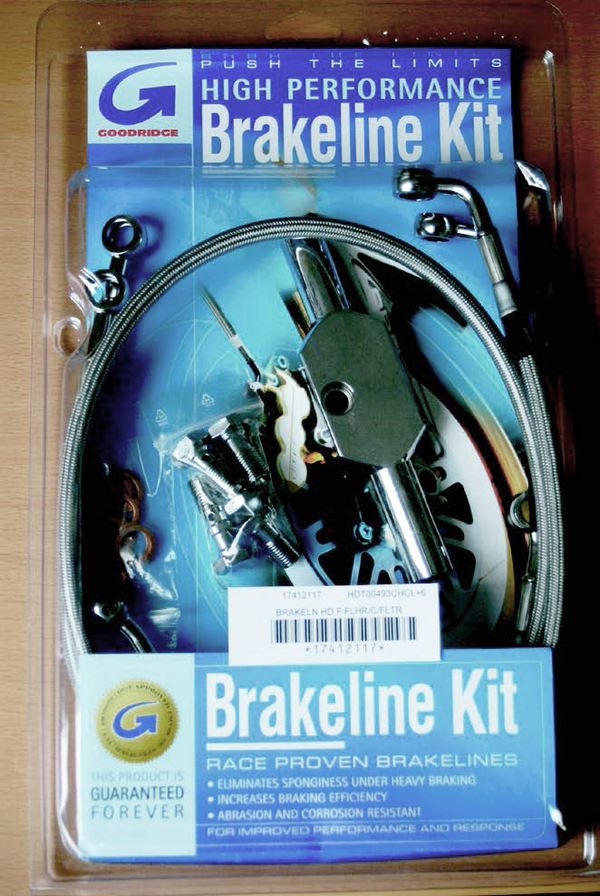 Goodridge Brake Line Kit For Harley FLSTN 1690 2005-2013 HDT0072-1FBK-BK