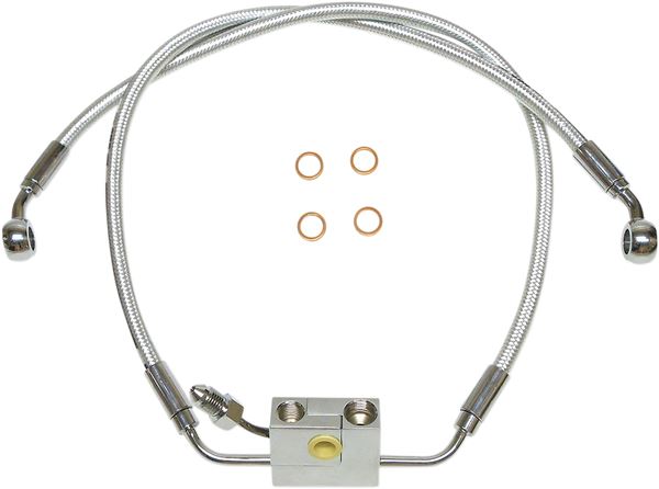 Magnum Shielding Front Lower Brake Line Kit For Harley FXFBS 1868 18-23 AS37019