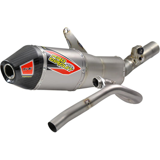 PRO CIRCUIT TI-6 Titanium Exhaust System With Carbon End Caps For Honda CRF 450R 21