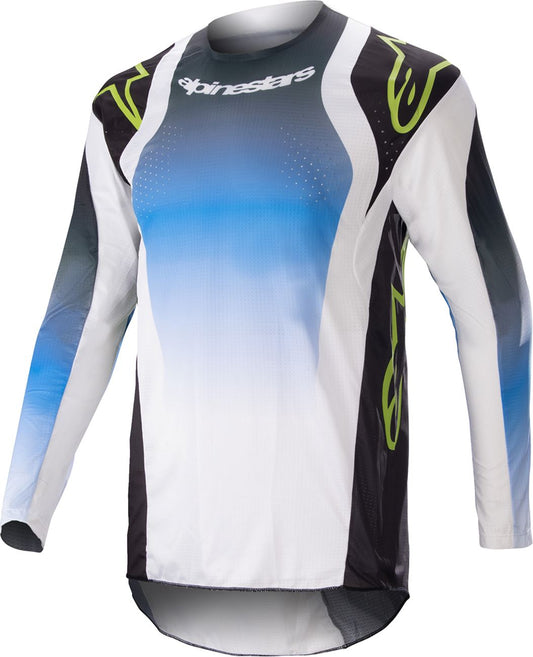 Alpinestars Techstar Push Jersey White Green Black Blue