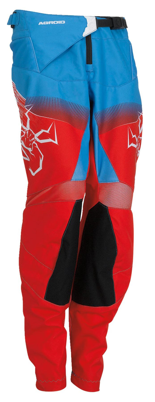 Moose Racing Trousers Youth Agroid Red/White/Blue 24 Model