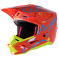 Alpinestars Supertech SM5 Action Orange &  Yellow & Blue Act2 Mx Helmet