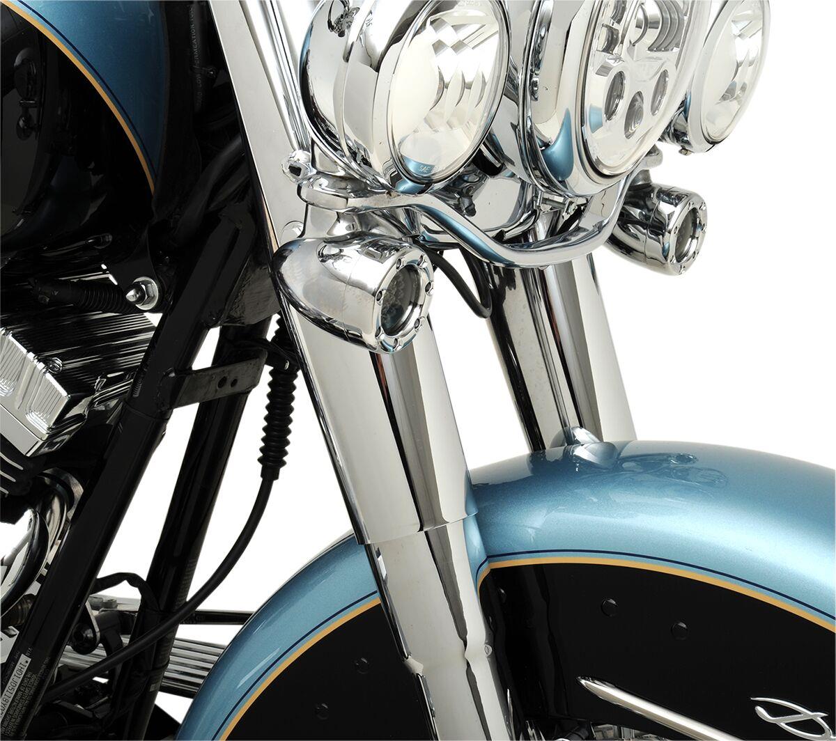 Drag Specialties Fork Slider Covers For Harley Davidson FLS 1690 1949-2015 74537