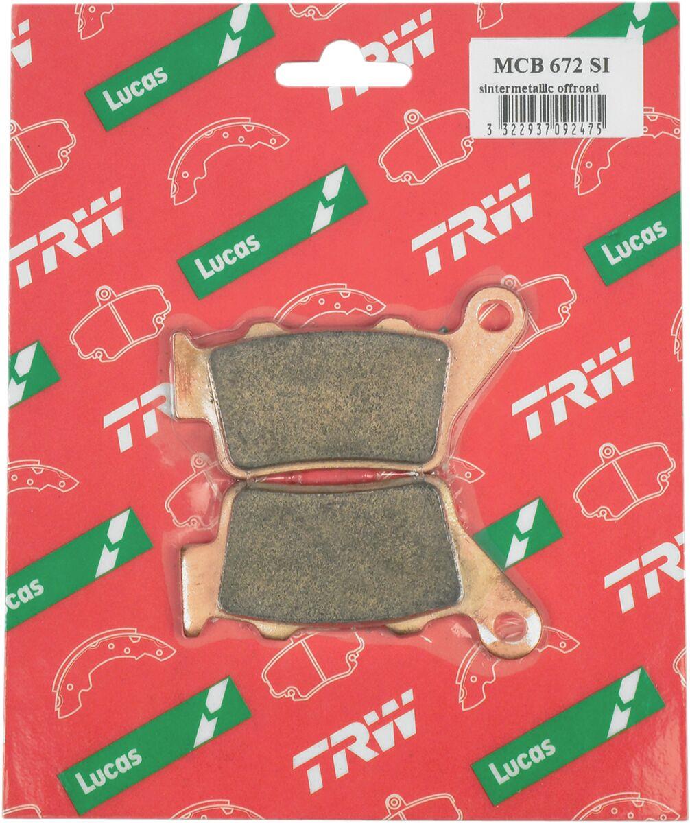 Trw SI Series Sindered Off-Road Brake Pads For KTM RC 200 1993-2026 MCB672SI