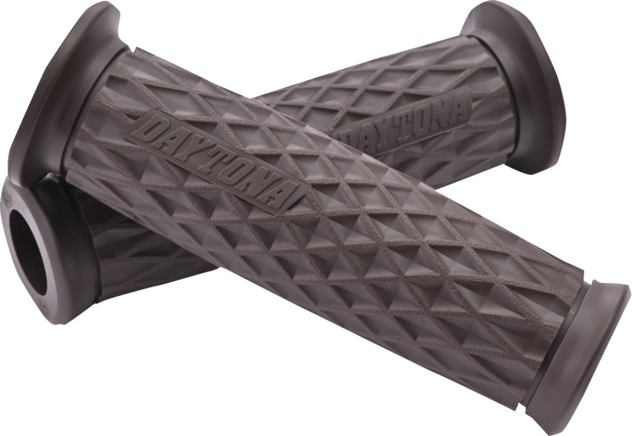 Daytona  GRIPPYGRIP GGD-Grid Grips Brown Open End 7/8 Handlebar Pair 32728