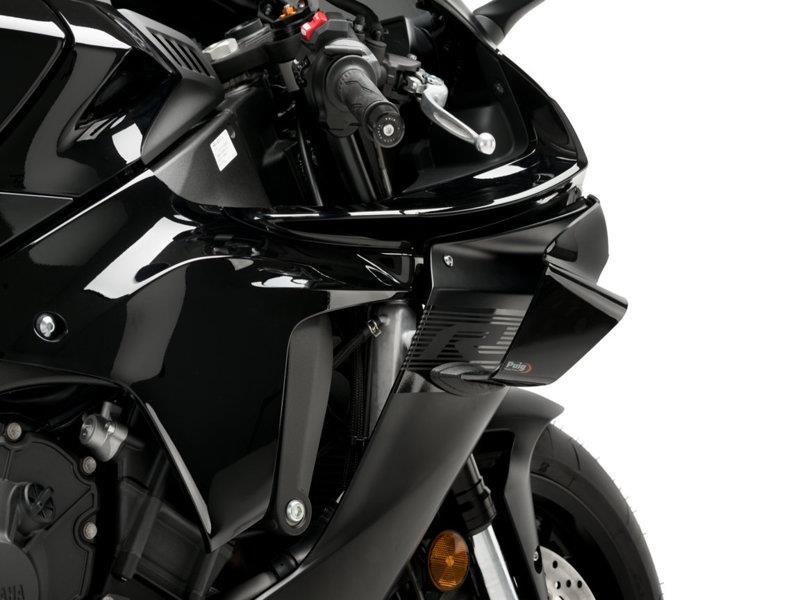 PUIG Downforce Spoilers Black for Yamaha YZF R1/M/Race 20-25 20523N