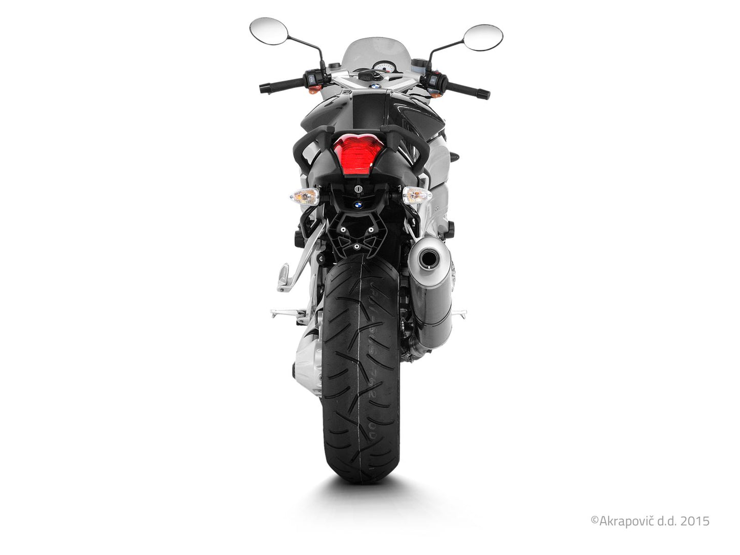 Akrapovic Slip-On Line Muffler CF For BMW K 1200 R 05-08 SS-B12SO1-HC