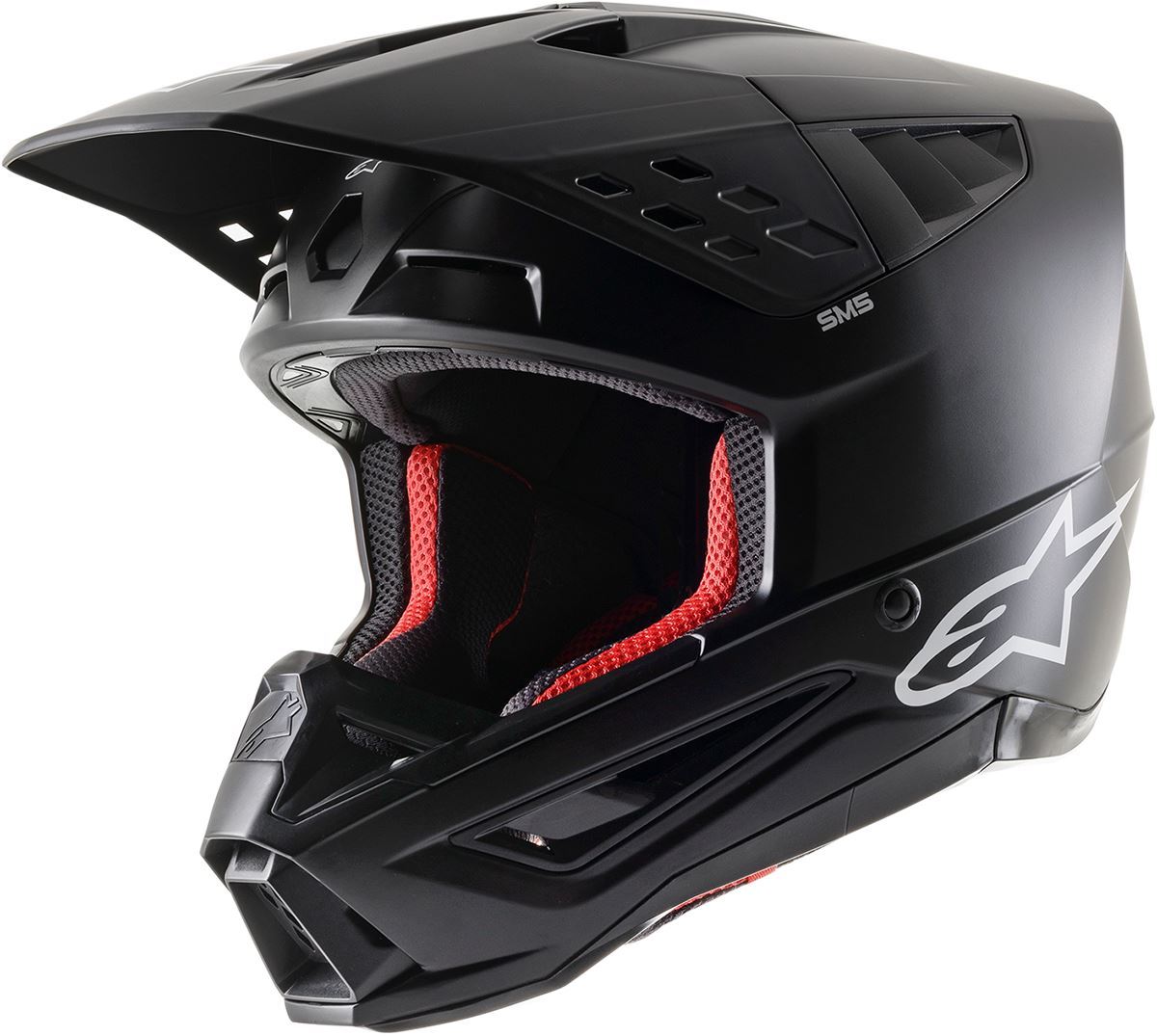 Alpinestars Supertech SM5 Solid Black Mx Helmet