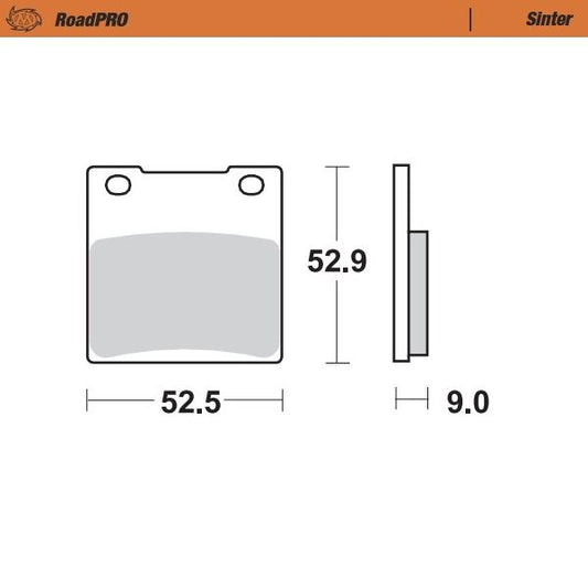 Moto-Master RoadPRO Sinder Brake Pad Rear For Suzuki GSX 1300 R 1979-2007 401902