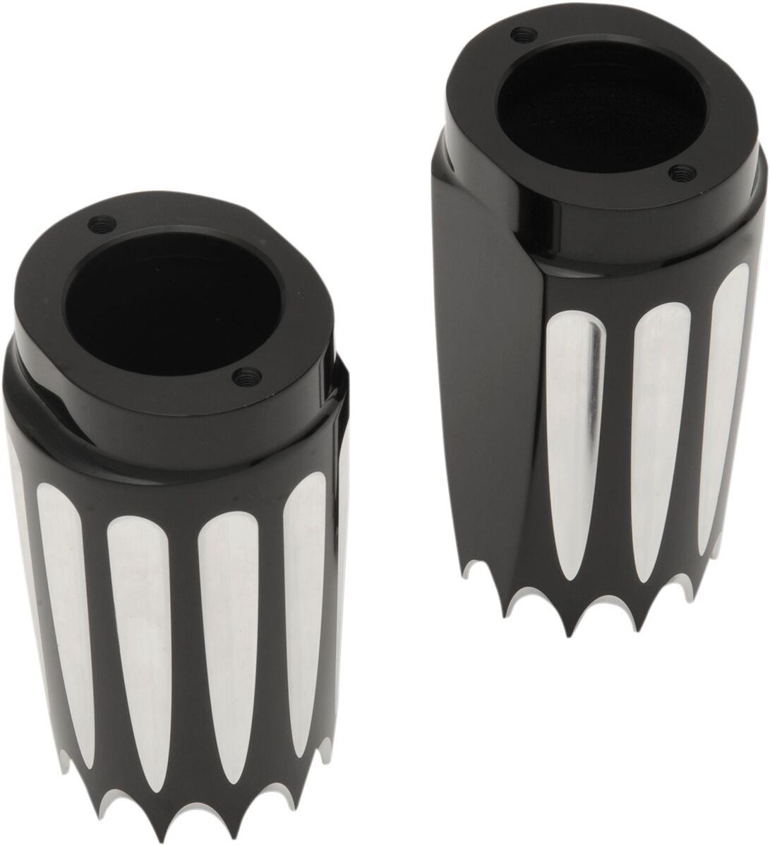 Paul Yaffe Bagger Fork Slider Covers For Harley FLS 1690 83-17 SC-YB-6.25-BLK