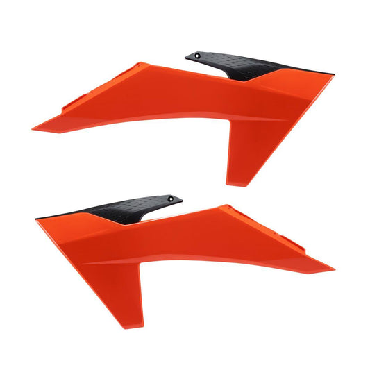 Polisport Radiator Covers For KTM SX 125 2023-2024 Gloss Orange/Black 8478000001