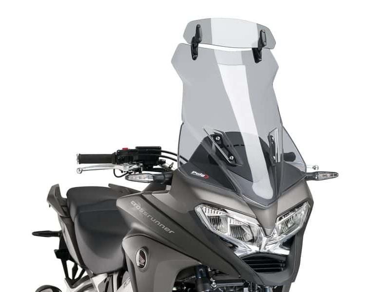 PUIG Touring Screen w/ Extender Light Smoke for Honda VFR 800X Crossrunner 15-16 7627H