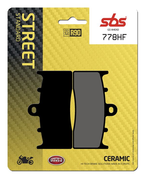 Sbs HF Street Ceramic Organic Brake Pads For BMW K 1600 B 2001-2024 778HF