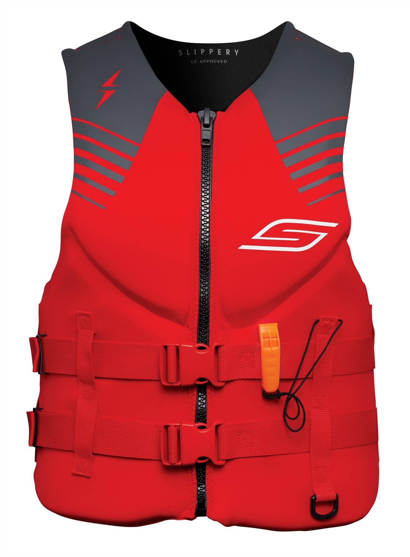 Slippery Watersports Jet-SKI Vest Ce Surge Red/Charcoal