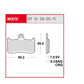 Trw TRQ Brake Pad Sintered Race For Triumph Tiger 1050 2002-2026 MCB737TRQ