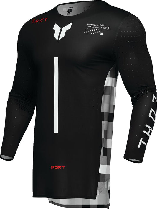 THOR SPORTMODE Riot Jersey BLACK/RD 2024 Model