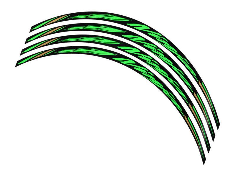 PUIG Hornet Rim Stickers Green Universal 5128V