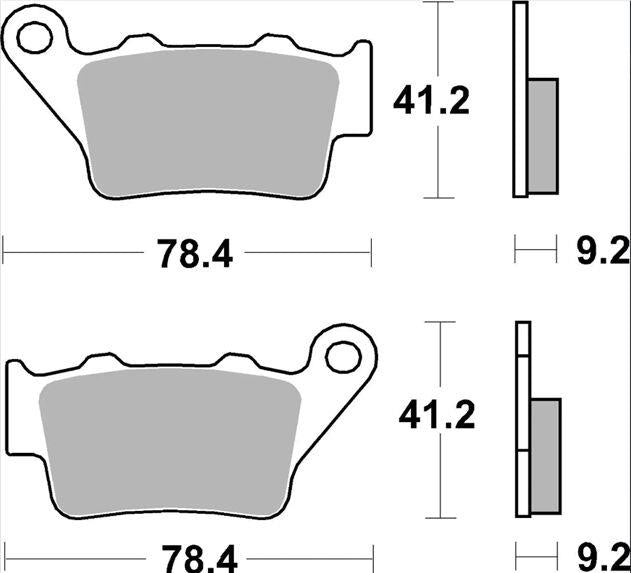 BREMBO BRAKE PAD CARBON CERAMIC TT PRIME LINE RR 07BB02TT