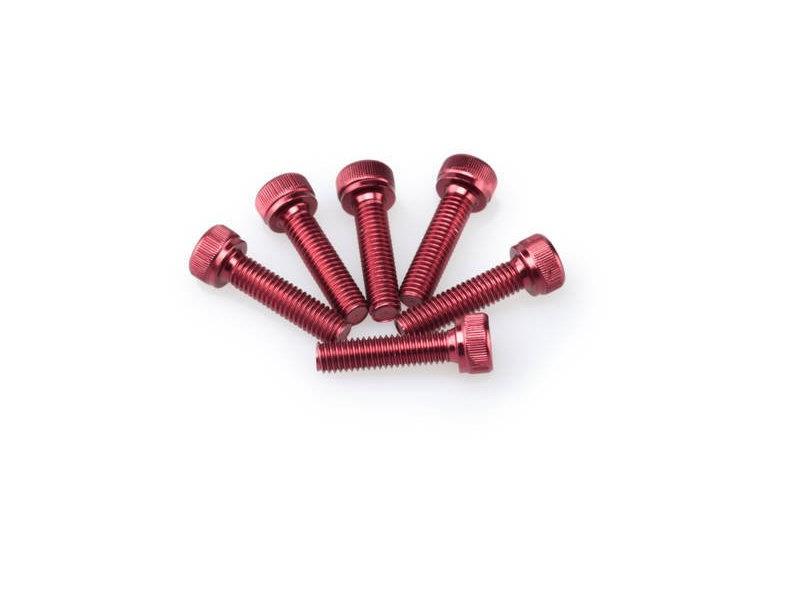 PUIG M5 20mm Allen Screws x 6 Red Universal 0147R