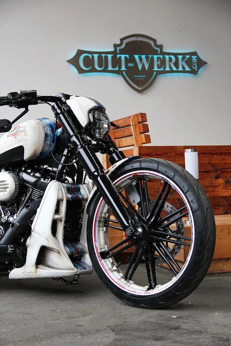 Cult Werk Fork Covers For Harley Davidson FXBR 1923 2018-2023 HD-BRO030