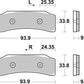 Sbs DS Racing Dual Sintered Brake Pads Sintered Metal Set 909DS-1