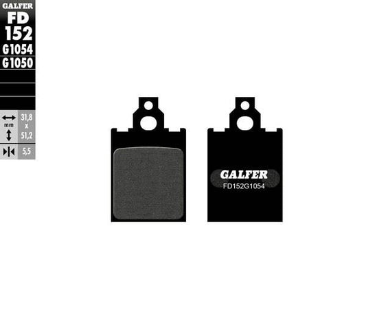 GALFER Brake Pad Semi-Sintered Metal FD152G1054