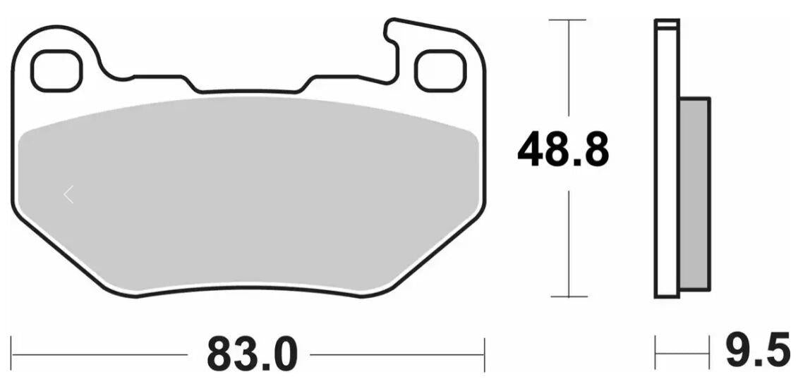 Sbs LS Street Sintered Rear Brake Pads For Harley RH 1250 S 2021-2025 993H.LS