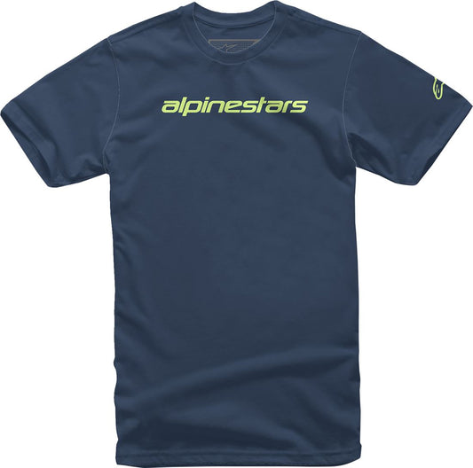 Alpinestars Linear Wordmark T-Shirt Blue