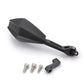 Daytona Black Side View Right/Left Stem Set ECE-Approved Aluminum ABS Mirror 80720