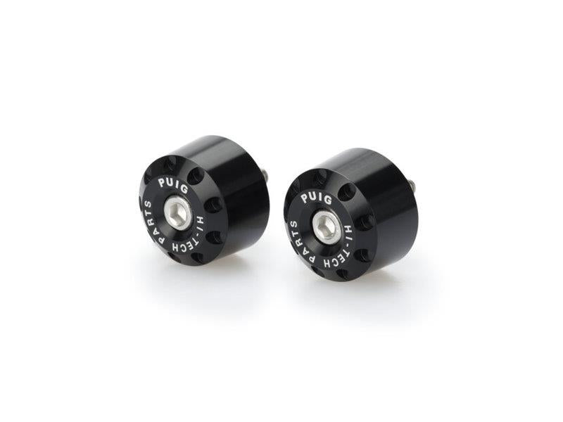 PUIG Short Bar End Weights Black for Yamaha MT-09 Tracer 15-17 9373N