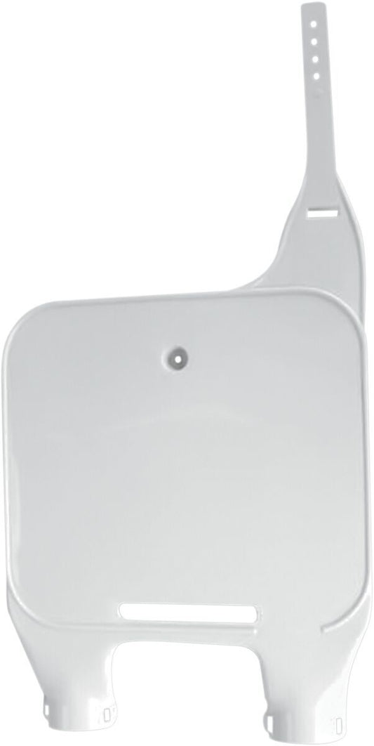 UFO FRONT NUMBER PLATE (USD) KTM (90-92) WHITE KT03004047