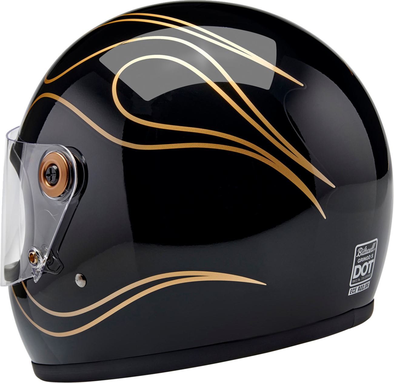 BILTWELL Gringo S Black Motorcycle Helmet
