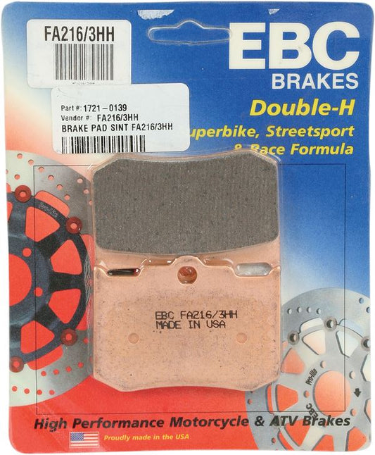 Ebc Sintered "HH" Brake Pads For Indian SPIRIT 88 2002-2003 FA216/3HH