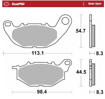 Moto-Master RoadPro Sinter Sport For Yamaha MT-03 2015-2026 412505