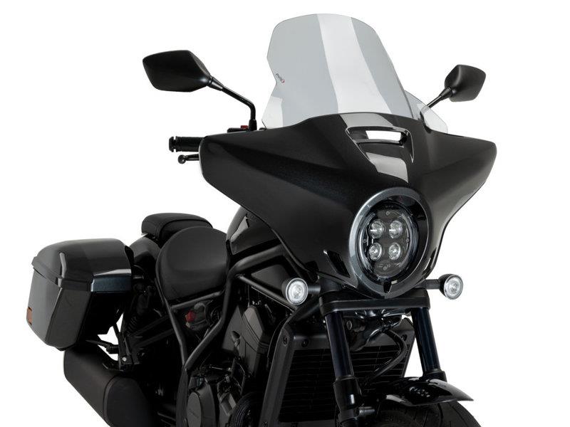 PUIG Batwing Touring Screen Light Smoke for Honda CMX1100T Rebel 23-25 21545H