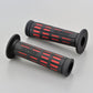 Daytona Grippy Grip GGD-Tapered-SP Grips 22.2mm Open End Black/Red Pair 25162