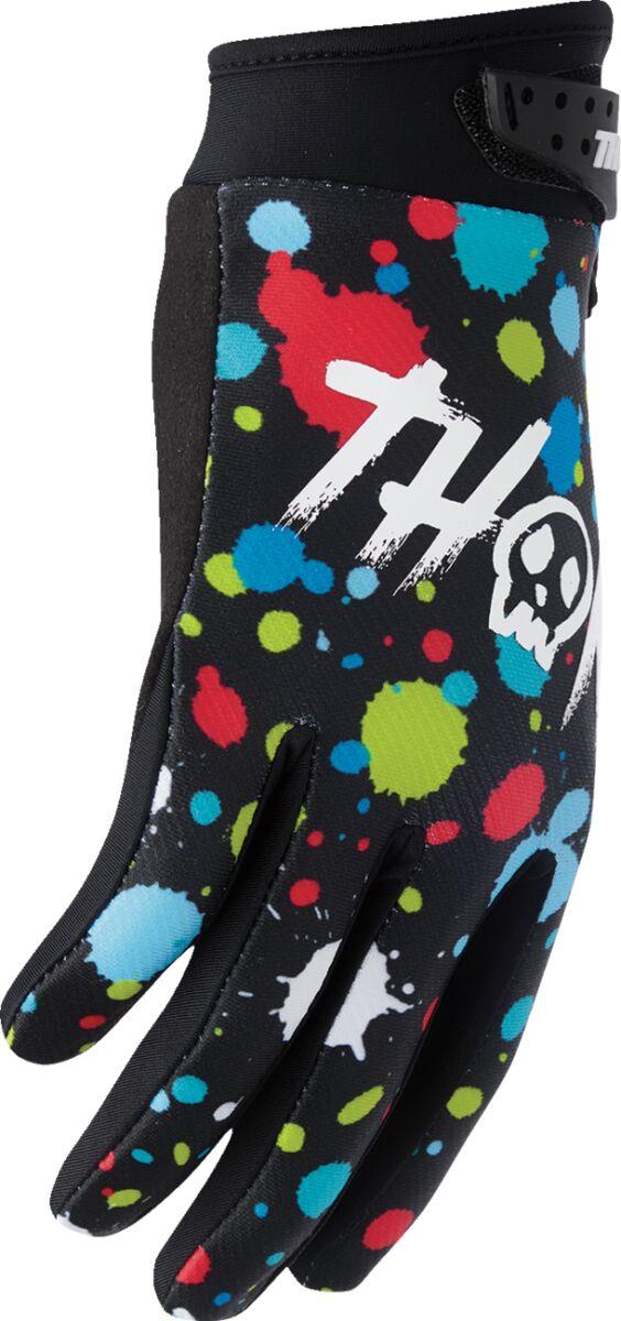 THOR Youth LAUNCHMODE Splat Gloves Black/Multi