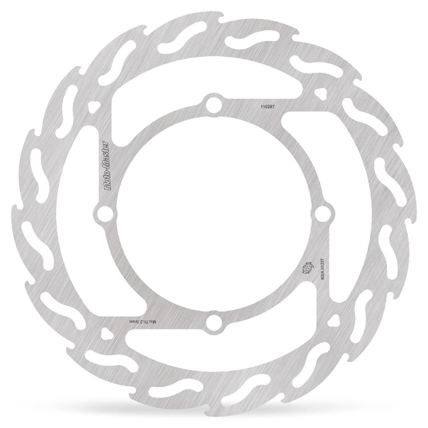 Moto-Master Offroad Flame Disc For Suzuki RM-Z 250 E 2005-2018 Silver 110287